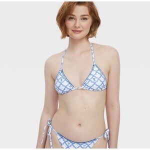 Roller Rabbit X Target Reversible Bikini Geo Trellis/Floral Vines TOP BOTTOM XXS
